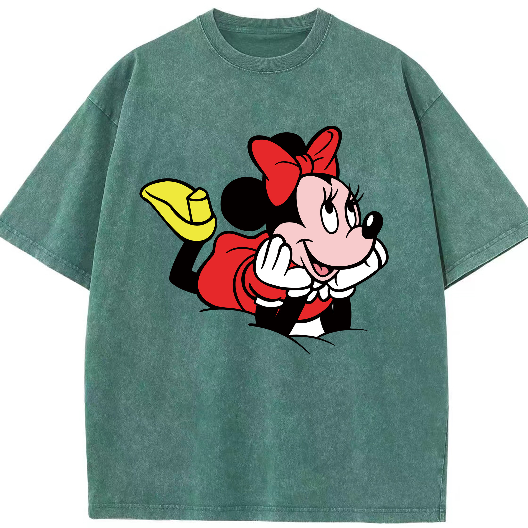 （画像用） ミッキーマウス Mickey Mouse 綿100% ヴィンテージ風 半袖Tシャツ（フロントプリント）